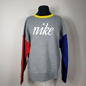 nike colorblock crewneck